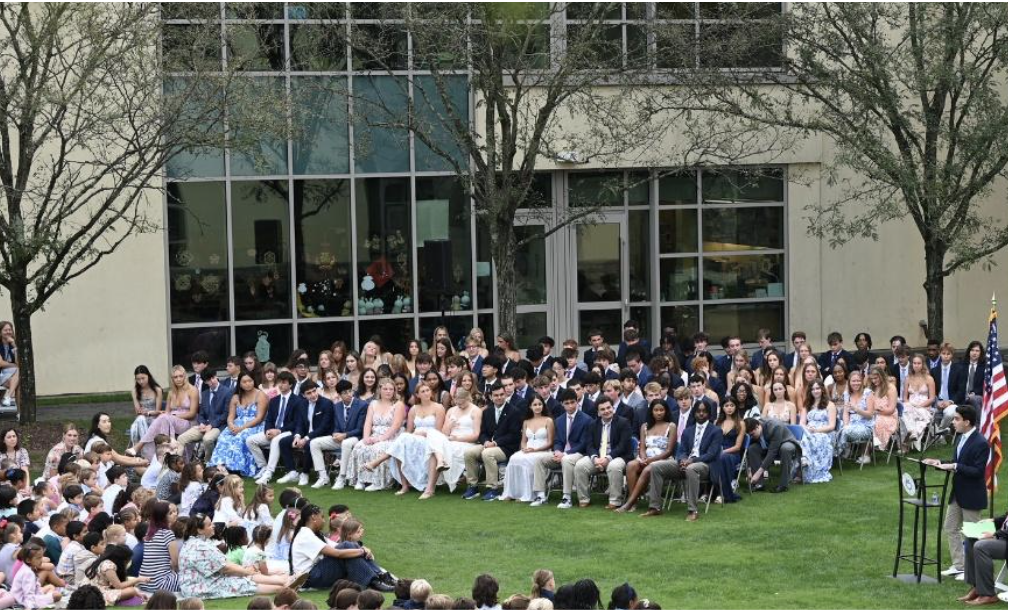 The senior class at Potomac’s ‘24-’25 opening assembly
